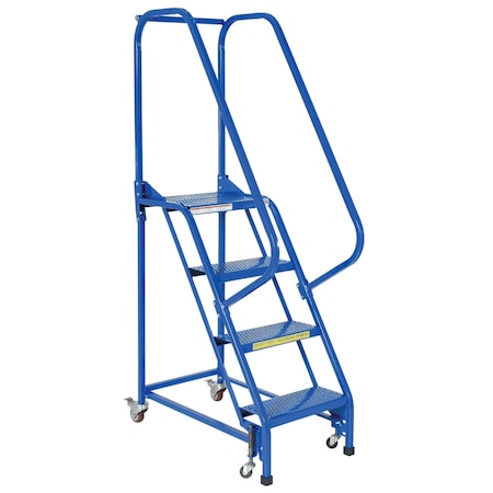 Vestil 70 H Steel PW Ladder, Perforated, 4 Step, 4 Steps LAD-PW-18-4-P